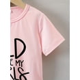 thumbnail image 3 of WILD LIKE MY CURLS Print Short Sleeve T-shirt, Girls Casual Comfy Tees For Summer Gift Outdoor Basic Tee Daily Wear Summer Top, 3 of 7