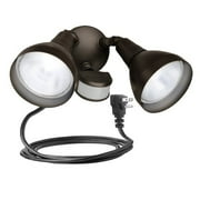 Brink's Dual Head PlugIn Security Light, Bronze Finish