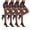 Black, variant on 4 Pairs Women's Sheer Tights 20 Denier Control Top Pantyhose with Reinforced Toes
