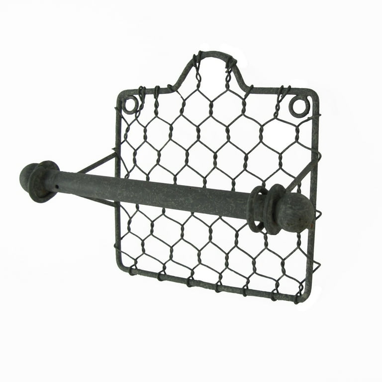 Primitive Country Style Chicken Wire Toilet Paper Holder