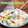 thumbnail image 4 of Wosthever Juego de 3 pack/lote de servidor de ensalada versátil hecho de acero inoxidable para varias ocasiones clásico Mostrada, 4 of 6