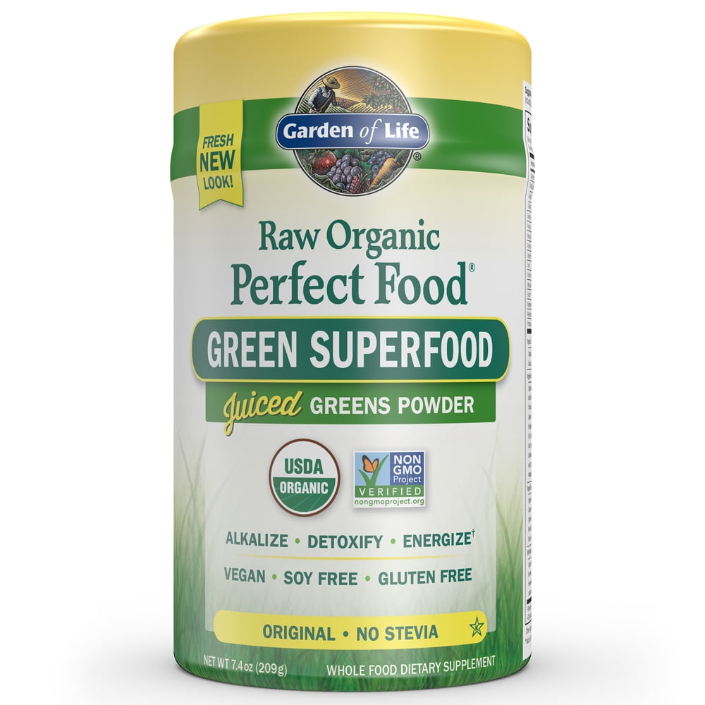 Garden of life juiced greens powder, organic, raw, green superfood 7