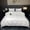 White, variant on Orylavena White Damask Stripe Microfiber Duvet Cover Set, Twin, 3-Piece