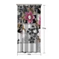 thumbnail image 5 of Pioneer Flower Floral Print Pattern Shower Curtain 36"x72" ,Bathroom Decorative Shower Curtains Set with 12 Hooks,Modern Waterproof Washable Shower Curtain, 5 of 6