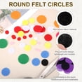 thumbnail image 3 of Uxcell 10mm 3/8" Círculos de Fieltro Redondos, 200 Pcs Almohadillas de Fieltro Pre Cortadas para Proyectos de Manualidades de Bricolaje, Negro/Púrpura, 3 of 6