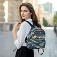 thumbnail image 6 of FORMRS Mini Backpack Purse for Women Travel Daypack Casual Shoulder Bag, Dark Mountains, 6 of 7