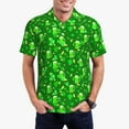 thumbnail image 2 of Balery St Patrick's Day2 Printed Men’s Short Sleeve Polo Shirt, Midweight Men's Shirt,Golf Polo shirts -Small, 2 of 8