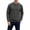 A-Dark Gray, variant on Mens Top Corduroy Crew Neck Half-zip Long-sleeved Top