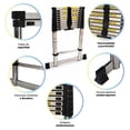 thumbnail image 4 of ESCALERA TELESCOPICA DE ACERO 5M RETRACTIL PLEGABLE CON ESTABILIZADOR, 4 of 6
