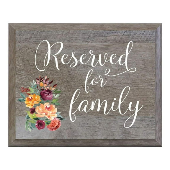 "Reserved for Family" Decorative Wedding Sign - Ceremony & Reception