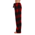 thumbnail image 2 of Just Love Fleece Pajama Pants for Women Sleepwear PJs (Big Plaid - Red, X-Small), 2 of 3