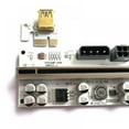 thumbnail image 5 of PCI-E Riser for Bitcoin Ethereum Crypto Mining GPU Riser X16 Extender USB 3.0 PCIE Extension Cable 6 PIN Powered, 5 of 9