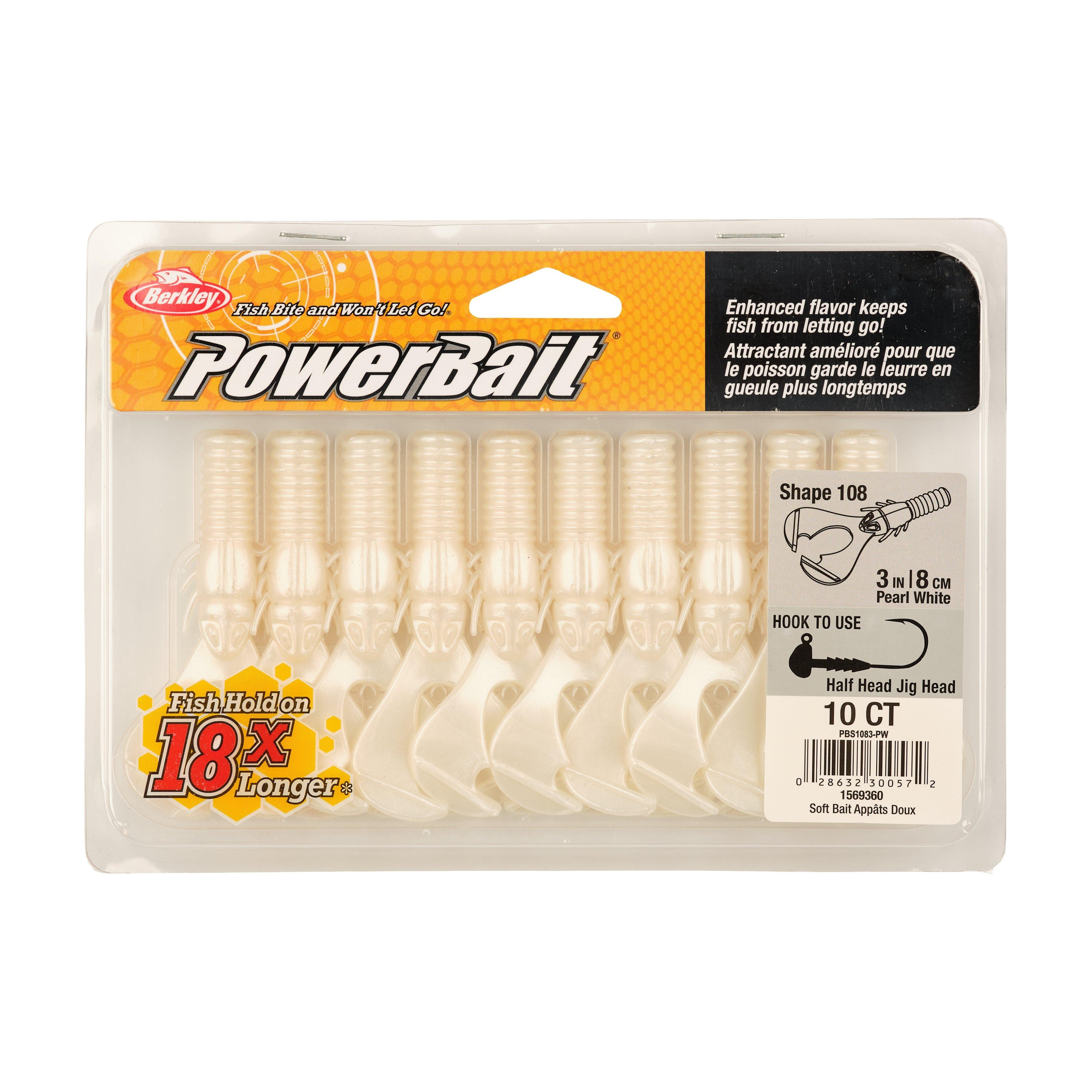 Berkley PowerBait® Shape 108, 3 in, Pearl White