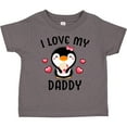 thumbnail image 3 of Inktastic I Love My Daddy with Cute Penguin and Hearts Girls Toddler T-Shirt, 3 of 5