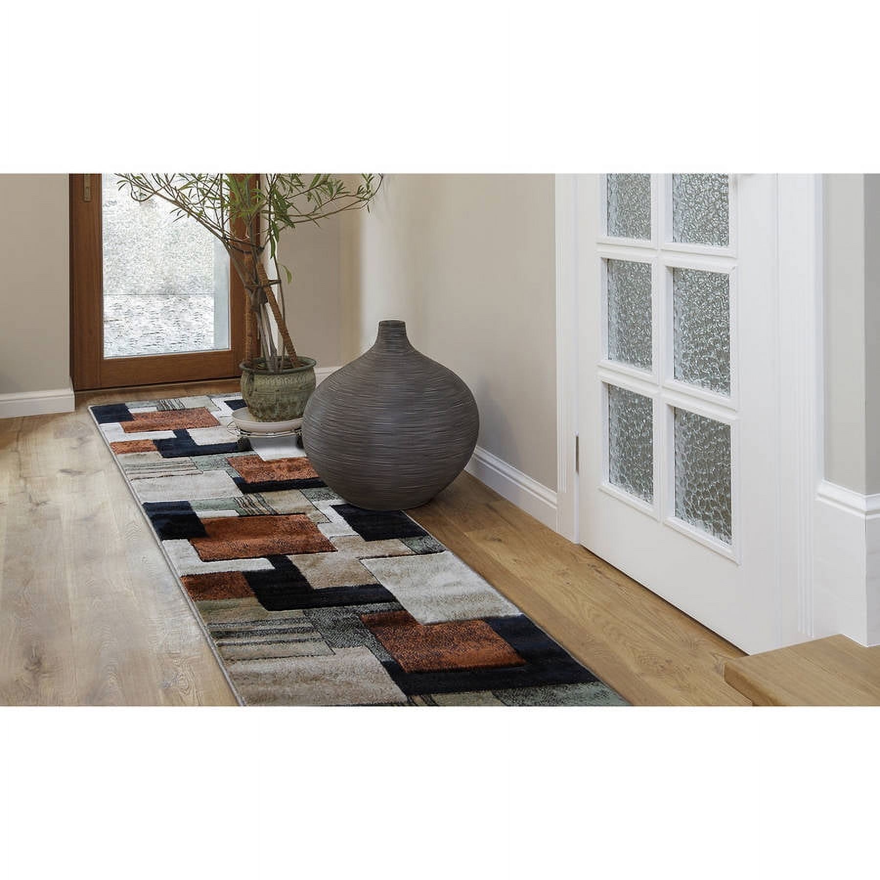 Home Dynamix Tribeca Collection Geometric Area Rug for Modern Home Decor