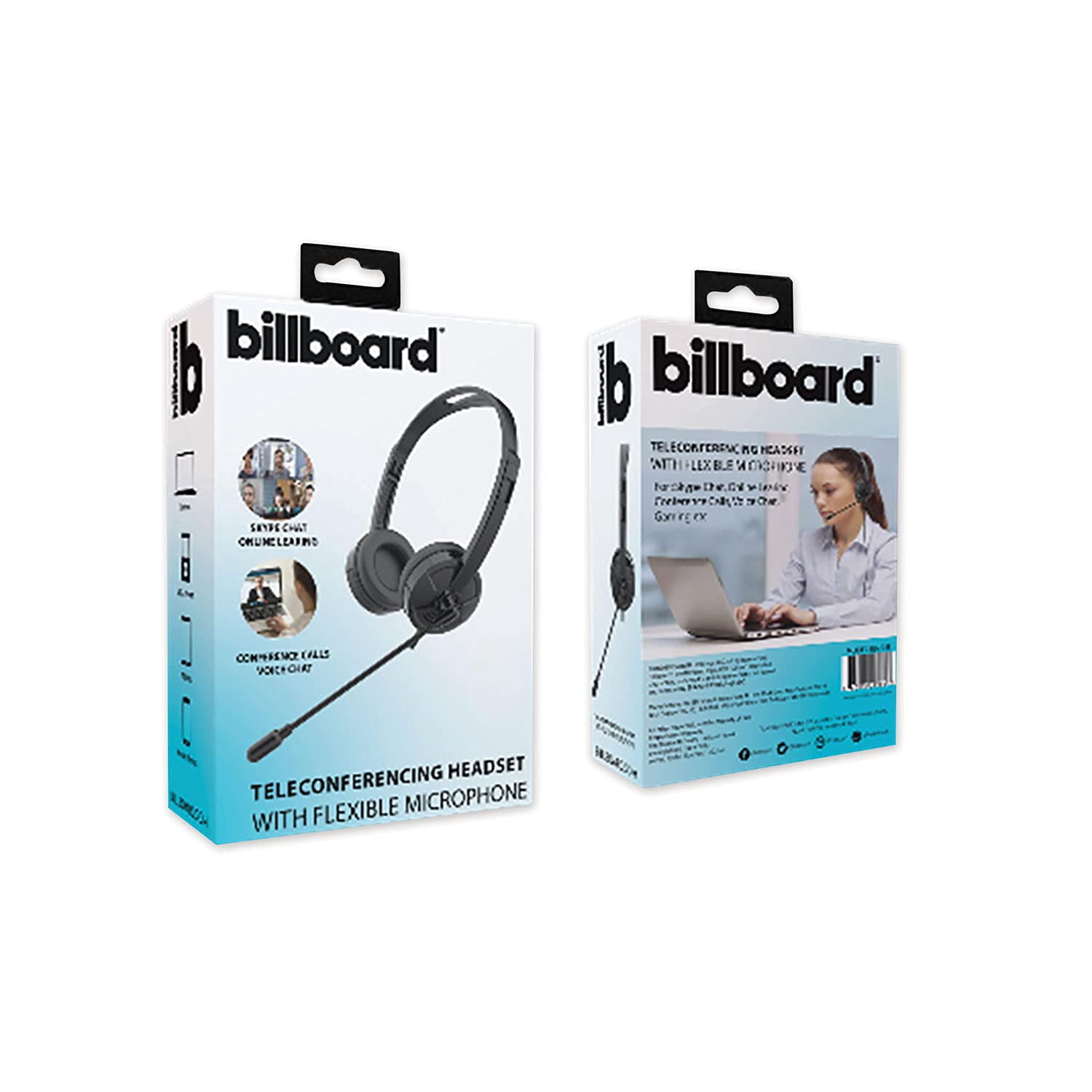 Telecom headst Binaural Over the Head/Behind the Head Black BB2948