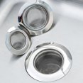 thumbnail image 3 of Shoreew 5Pcs Kitchen Sink Strainer Stainless Steel Mesh Sink Strainer with Large Wide Rim Anti-Rust Large Basket Strainer Anti-Clog Garbage Disposal Cover, 3 of 7