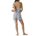 thumbnail image 3 of Lucky Brand Women's 2-Pc Ultra Soft Floral Print Crochet Tank Shorts Sleep PJ Set-Blue / M, 3 of 5