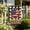 B, variant on Wooowa 3 Styles Patriotic Outdoor Yard Ornament Welcome Star Design Ideal for 4th of July Decorations Patriotic Decor Suitable for Yard Patio Porch Holiday Festive Layout