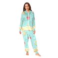 thumbnail image 2 of FORMRS Onesies Pajama for Adults Unisex Hoodie Winter Jumpsuit One Piece Sleepwear, Sizes S-2XL, Blue Beach Pattern, 2 of 7