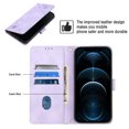 thumbnail image 3 of Compatible with iPhone 12 Pro Max Classic Embossed PU Leather Case with Card Holder Shockproof Cover, 3 of 5