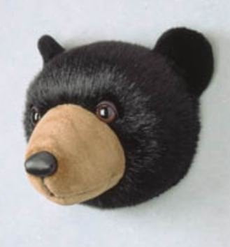 stuffed bear head
