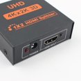 thumbnail image 2 of 4K @ 30HZ 1080P 3D 1 en 2 de 4K, HDCP 1 × 2 Splitter amplificador interruptor de vídeo de conmutador para 3D HDTV virgen + Sunnimix Splitter HDMI 1 en 2 fuera, 2 of 4