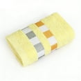 thumbnail image 2 of 13.7x29.5in Hand Towels for Bathroom - Checkered Cotton Face Towels, Decorative Hand Towels for Bathroom, Soft Absorbent for Bathroom, Kitchen, Spa, Gym - Yellow, 2 of 7
