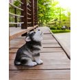 thumbnail image 1 of Statue Hurlante Chiot Chien Malamute d'Alaska, 1 of 4