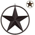 thumbnail image 3 of Urbalabs 17" Metal Barn Star Western Decor Twisted Rope Ring Rustic Wall Decor Texas Lone Star, 3 of 7