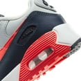thumbnail image 5 of Little Kid's Nike Air Max 90 LTR Lt Smoke Grey/Bright Crimson (CD6867 021) - 11.5, 5 of 7