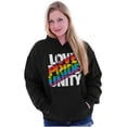 thumbnail image 3 of Love Pride Unity Gay LGBT Rainbow Hoodie Sweatshirt Women Men Brisco Brands S, 3 of 6