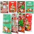 thumbnail image 3 of Bolsas de regalo de Feliz Navidad para niños, 10 piezas, árbol de Papá Noel, galletas, dulces, caja de plástico, regalos de Navidad y Año Nuevo 2024, 3 of 4