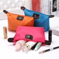 thumbnail image 3 of Bonita bolsa de maquillaje con forma de bola de masa, color caramelo, plegable, para mamá, para guardar regalos, bolsa de lavado, 3 of 6