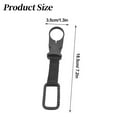 thumbnail image 3 of Carabiner Water Bottle Clip (Belt Beverage Holder, Hiking Clip Ring), Carabiner Clip Attaches Water Bottles To Backpacks, For Walking Carabiner Portable Belt Strong, By Meiiso, 3 of 9