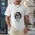 thumbnail image 4 of Hanmun Men's Astronaut Floating T-Shirts Short Sleeve Cotton Round Crew Neck Moisture Wicking White USA, 4 of 9