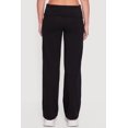 thumbnail image 4 of Women's Ruched Fold Over High Waisted Wide Leg Pull On Pants, 4 of 4