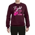 thumbnail image 2 of for a Support Awareness Unisex Crewneck Graphic Sweatshirt, Maroon, Medium, 2 of 3