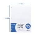 thumbnail image 3 of Craft County Multipack Filler Paper – 3 Pack and 4 Packs – Hole Punched and College Ruled – Office Supplies Loose Leaf Paper, 3 of 4