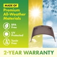 thumbnail image 4 of DF OMER Plastic Garden Water Hose Holder Fits 50 ft. Hose – 9.2x5.9x5.5 in. Weatherproof Wall Mount Hose Rack Hanger for Outside with Hanging Hooks for Garden Equipment, 4 of 7
