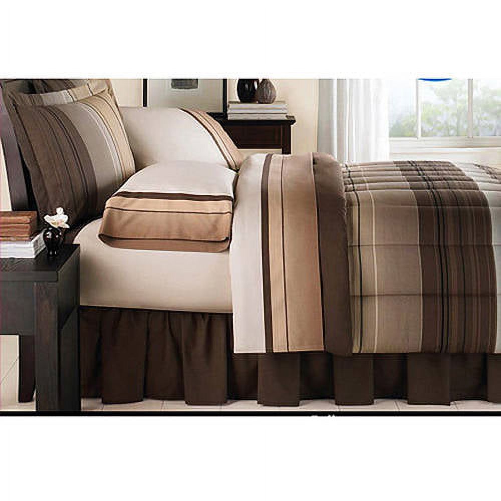 Mainstays Ombre Coordinated Bedding Set with Bedskirt Bed in a Bag - image 2 of 2