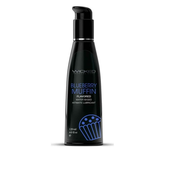 Wicked Aqua Flavored Lubricant Blueberry Muffin 4oz