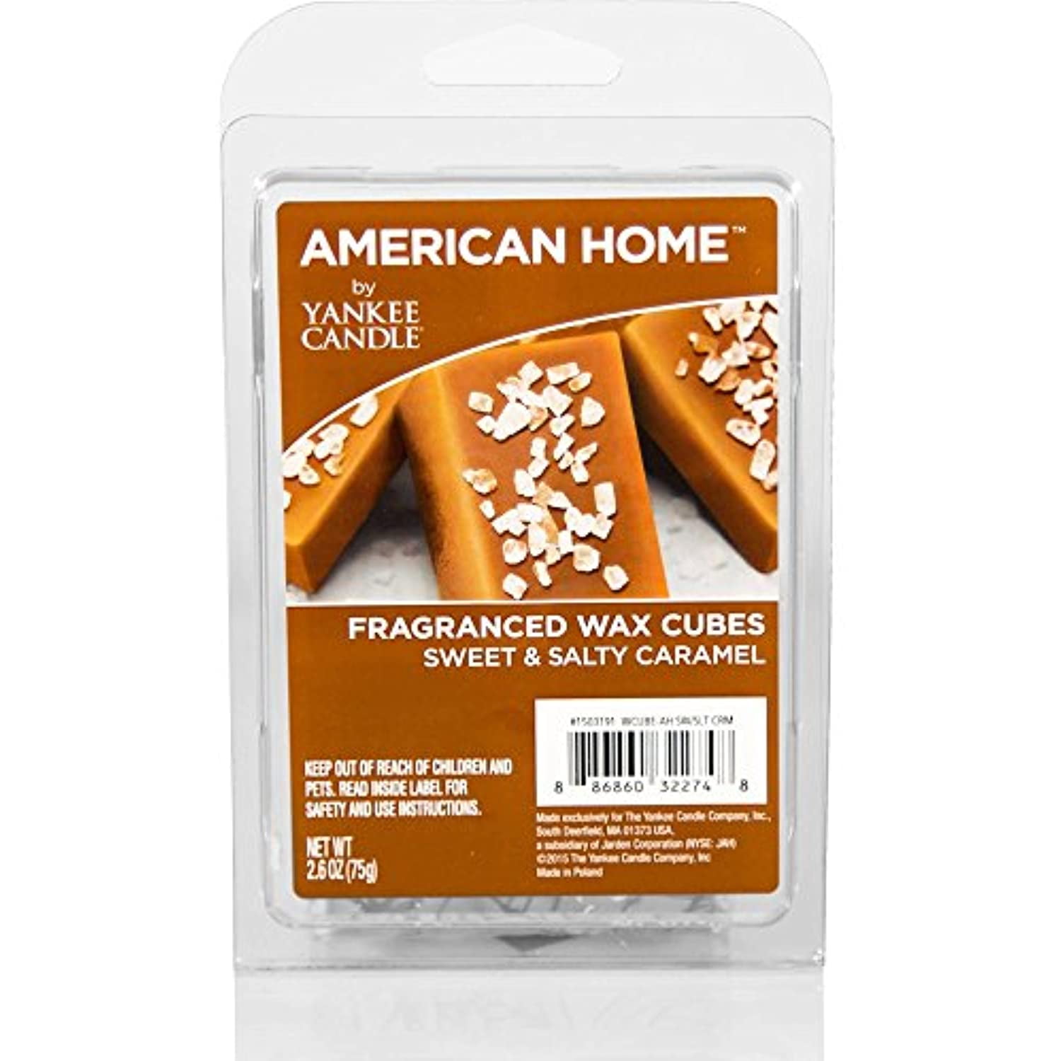 American Home by Yankee Candle 2.6 Ounce Sweet and Salty Caramel Wax