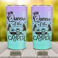 thumbnail image 2 of Queen of The Camper Tumbler Camping Gifts For Campers Woman from Husband Boyfriend Sisters Best Friend Coffee Cup with Lid 20oz Stainless Travel Mug, 2 of 6