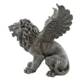 thumbnail image 5 of Ebros Gothic Winged Aslan Roaring Lion Battle War Cry Gargoyle Figurine 7"H, 5 of 7