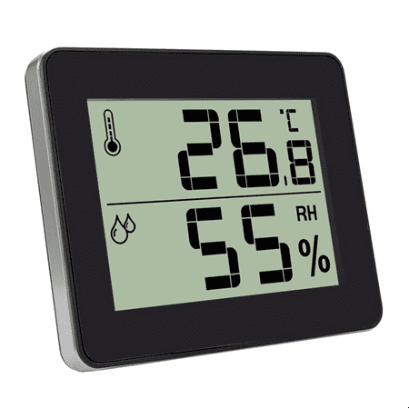 

Digital Thermometer Hygrometer Indoor Humidity Meter Home Temperature Thermometers Sensor Gauge Baby Room Black