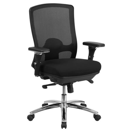 350 Lb Chair Lift - Flash Furniture HERCULES Series 24/7 Intensive Use, Multi-Shift, Big and Tall 350 lb Capacity Black Mesh Multi-Functional Swivel Chair with Synchro-Tilt