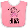 thumbnail image 3 of Inktastic Future Diva Baby Girl Singer Girls Baby Bib, 3 of 4