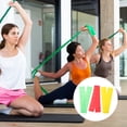 thumbnail image 2 of 3 bandas elásticas de resistencia para ejercicios de yoga, fitness, estiramientos y entrenamiento de fuerza, ideales para gimnasios en casa., 2 of 5
