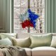 thumbnail image 1 of Corona patriótica | Adorno colgante para puerta con estrella roja, blanca y azul para el 4 de julio | Decoración para interiores y exteriores, chimeneas y paredes, 1 of 2